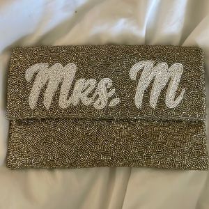 Mrs. M Beaded Clutch